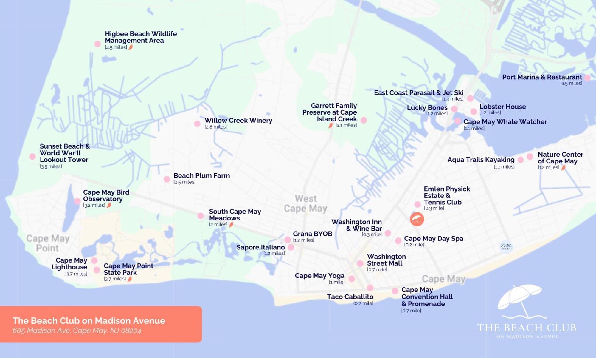 The Beach Club On Madison Avenue Cape May Zewnętrze zdjęcie